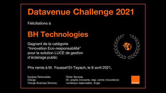 BH Technologies : lauréat du Datevenue Challenge d’Orange !