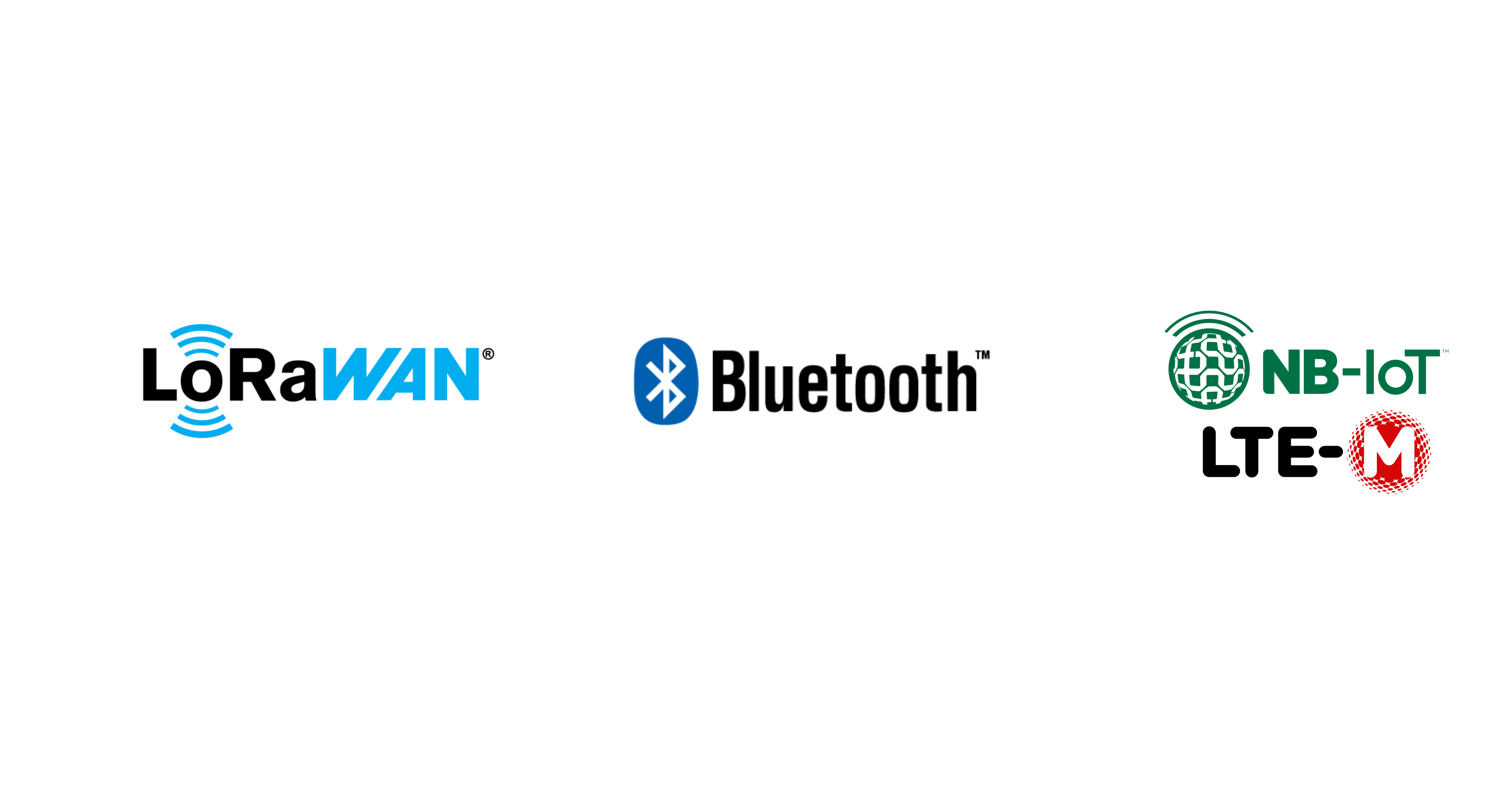 Logos LoraWan, Bluetooth et LTE-M