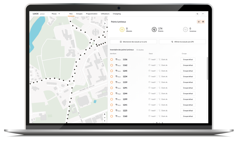 Luce Supervision points lumineux BH Technologies