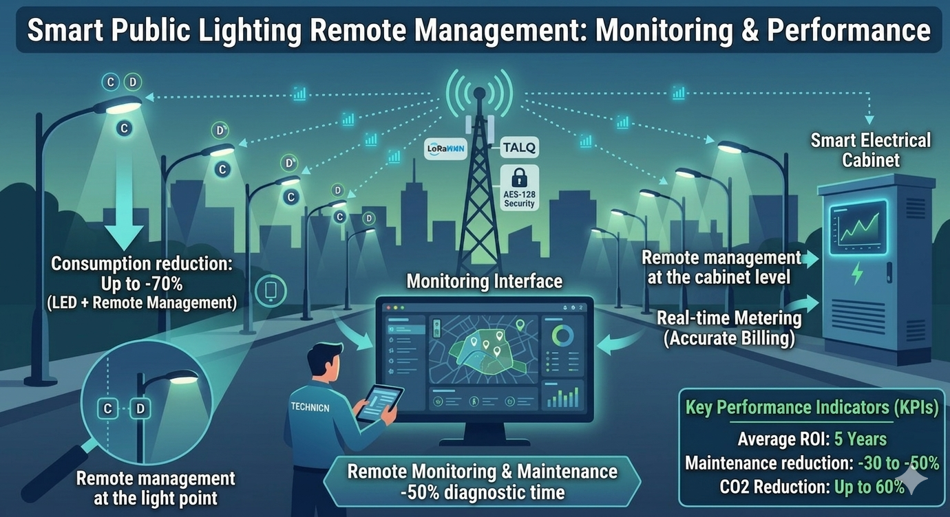 télégestion de l'éclairage public